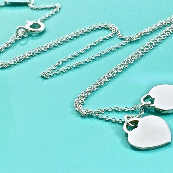 Tiffany & Co. Double RTT Mini Heart Necklace - Picture 6 of 6
